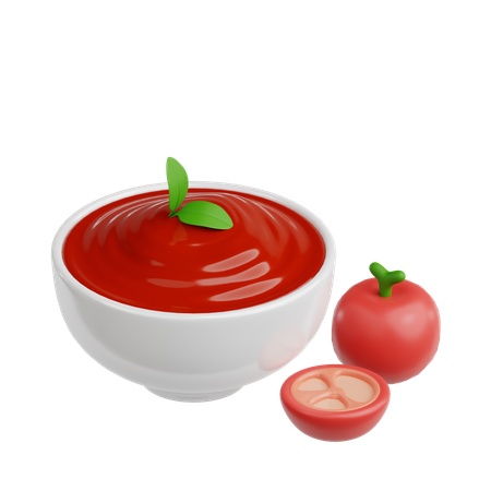 Ketchup  3D Icon