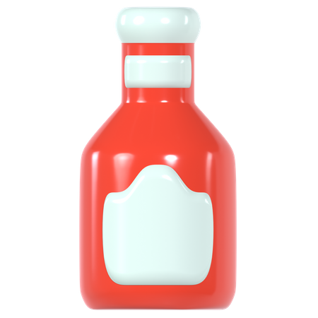 Ketchup 3D Illustration