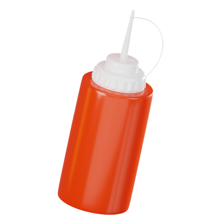 Ketchup Bottle  3D Icon