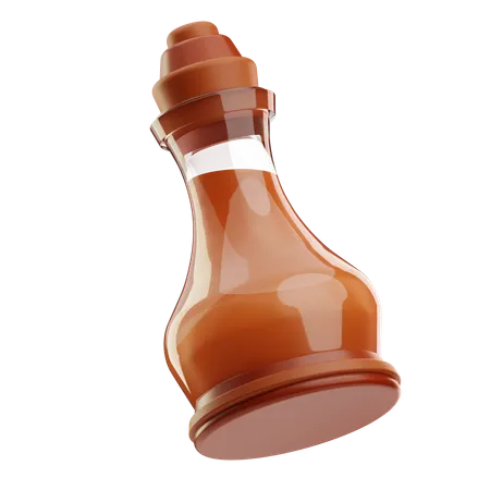 Ketchup Bottle  3D Icon