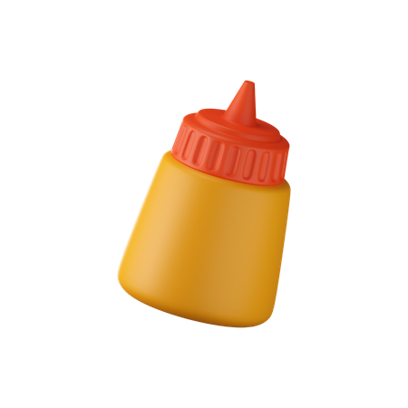 Ketchup Bottle  3D Icon