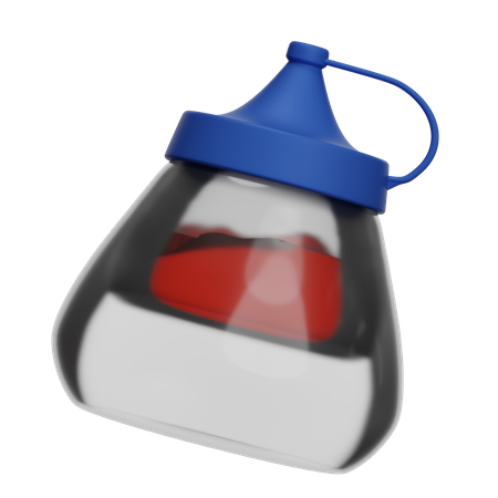 Ketchup Bottle  3D Icon