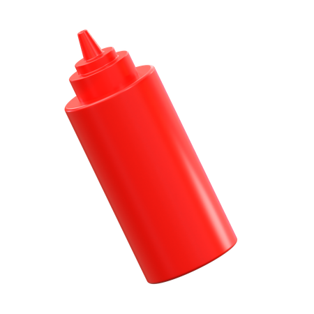 Ketchup Bottle  3D Icon