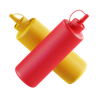 3d ketchup bottle emoji