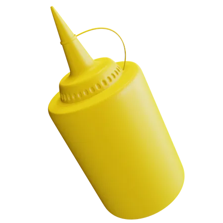 Ketchup-Flasche  3D Illustration