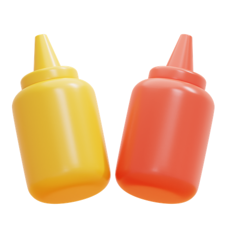 KETCHUP & MUSTARD  3D Icon