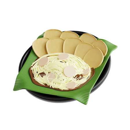 Ketoprak  3D Icon