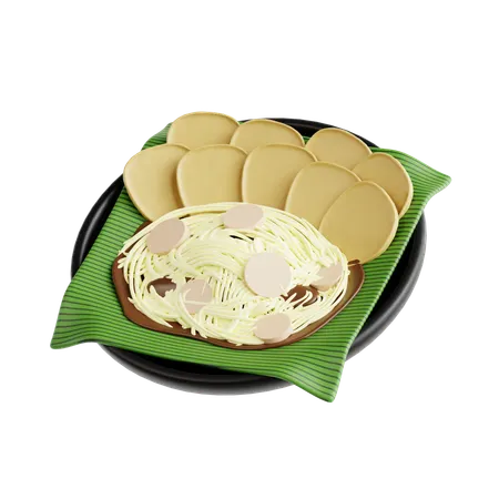 Ketoprak  3D Icon