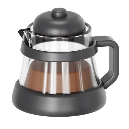 Kettle For Brewing Coffee 3D Icon
