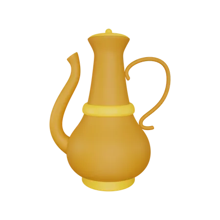 3 D Teapot Icon Concept 3D Illustration
