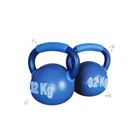 3 D Rendering Kettle Bell Isolated Object 3D Illustration