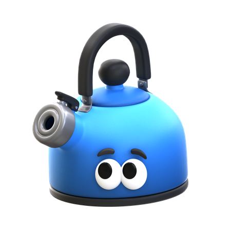 Kettle Cartoon  3D Icon