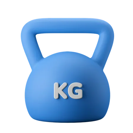 Weightlifting Kettlebell Gym Equipment 3 D Icon Illustration 3D Icon