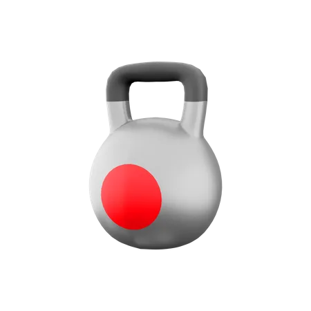 3 D Rendering Sports Kettlebell Icon 3 D Render A Specially Made Object Of A Given Mass Having A Special Shape And Other Design Features Icon 3D Icon