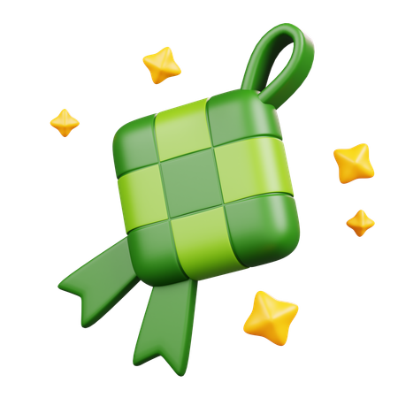 Ketupat  3D Icon