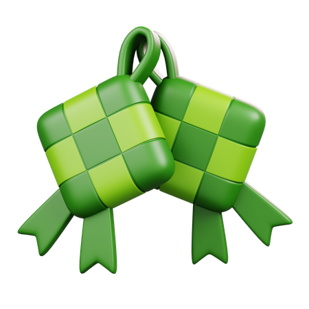 Ketupat  3D Icon