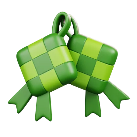 Ketupat  3D Icon