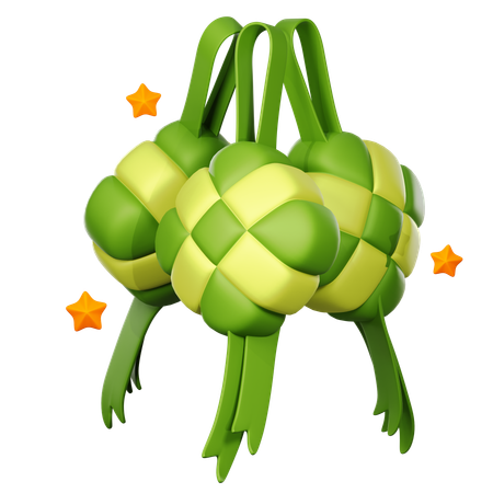 Ketupat  3D Icon