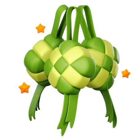 Ketupat  3D Icon