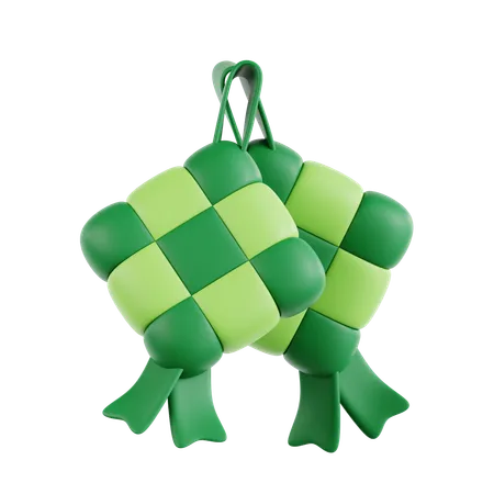 Ketupat  3D Icon