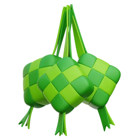 Ketupat  3D Icon