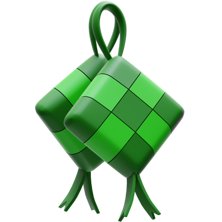 Ketupat 2  3D Icon