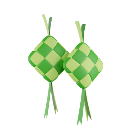 Ketupat  3D Icon