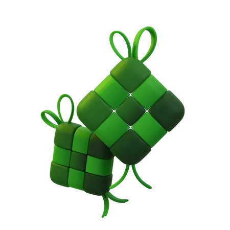 Ketupat  3D Icon