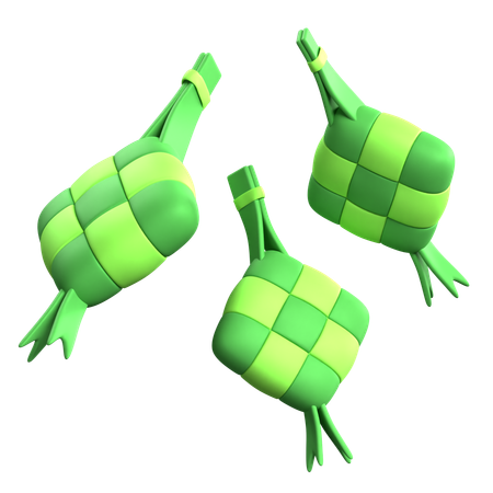 Ketupat  3D Icon