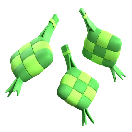 Ketupat  3D Icon