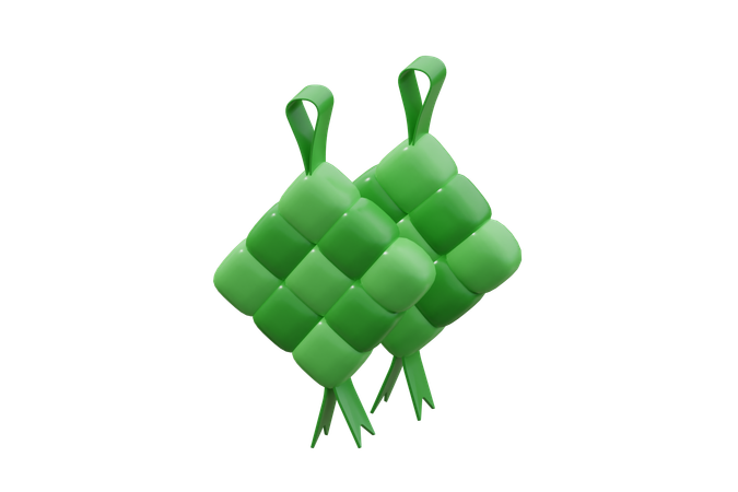 Ketupat  3D Icon