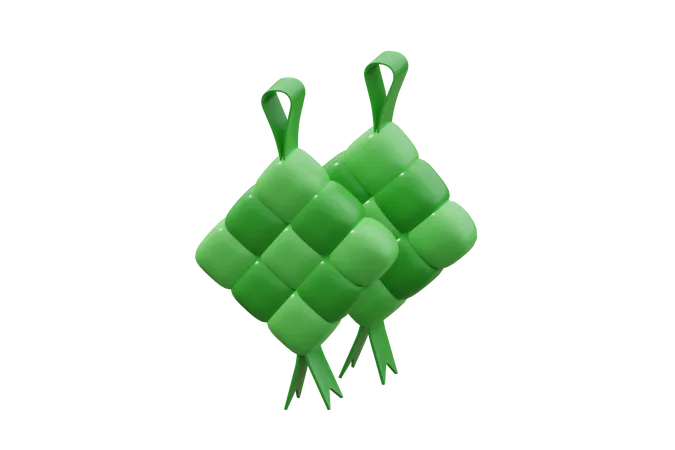 Ketupat  3D Icon