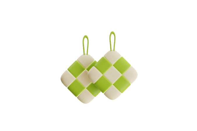 Ketupat  3D Icon