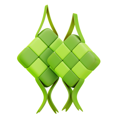 Ketupat  3D Icon