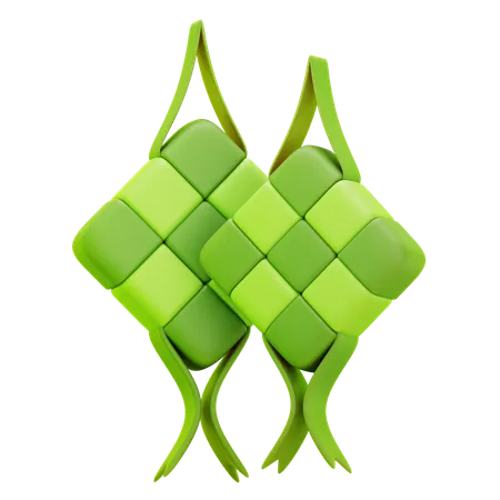 Ketupat  3D Icon