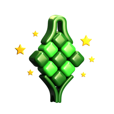 Ketupat  3D Icon