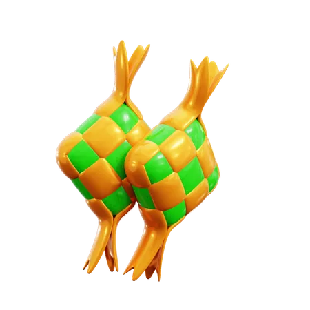 Ketupat  3D Icon