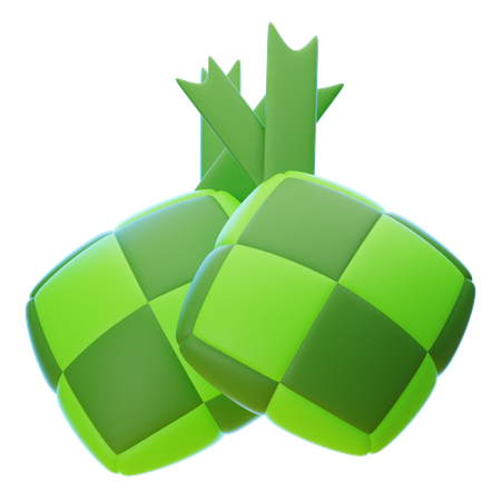 KETUPAT  3D Icon