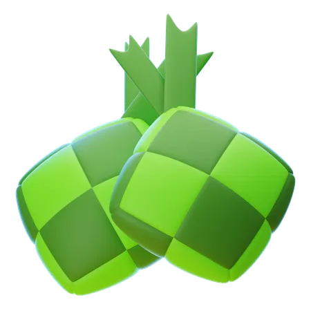 KETUPAT  3D Icon