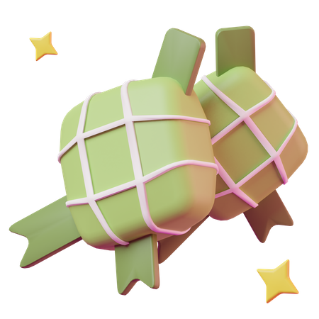 Ketupat  3D Icon