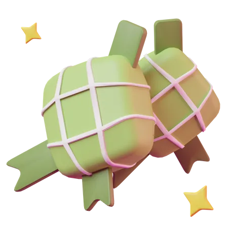 Ketupat  3D Icon