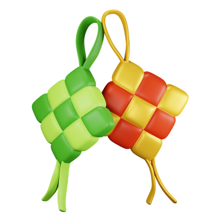 Ketupat  3D Icon