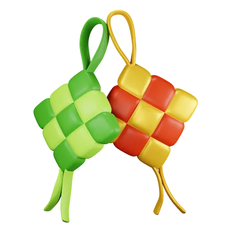 Ketupat  3D Icon