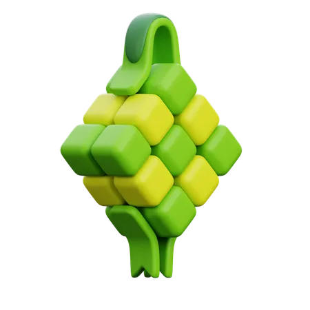 Ketupat  3D Icon