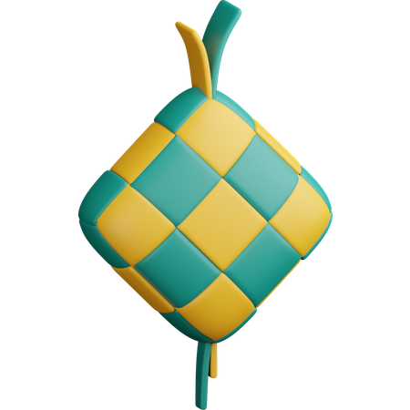 Ketupat  3D Icon