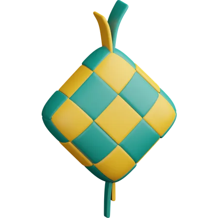 Ketupat  3D Icon