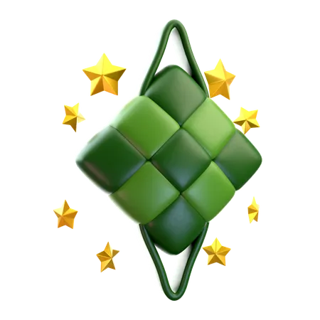 Ketupat  3D Icon