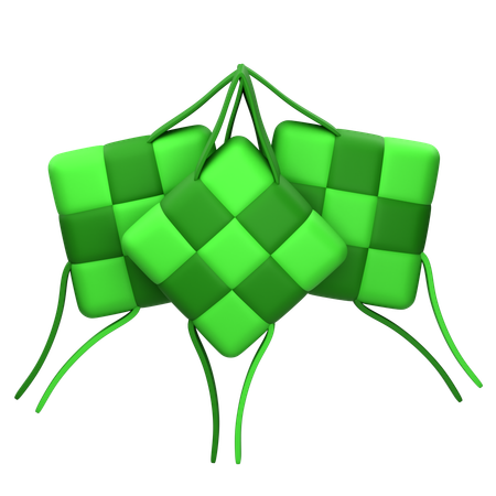 Ketupat  3D Icon