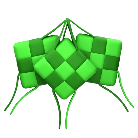 Ketupat  3D Icon