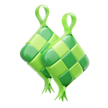 Ketupat  3D Icon